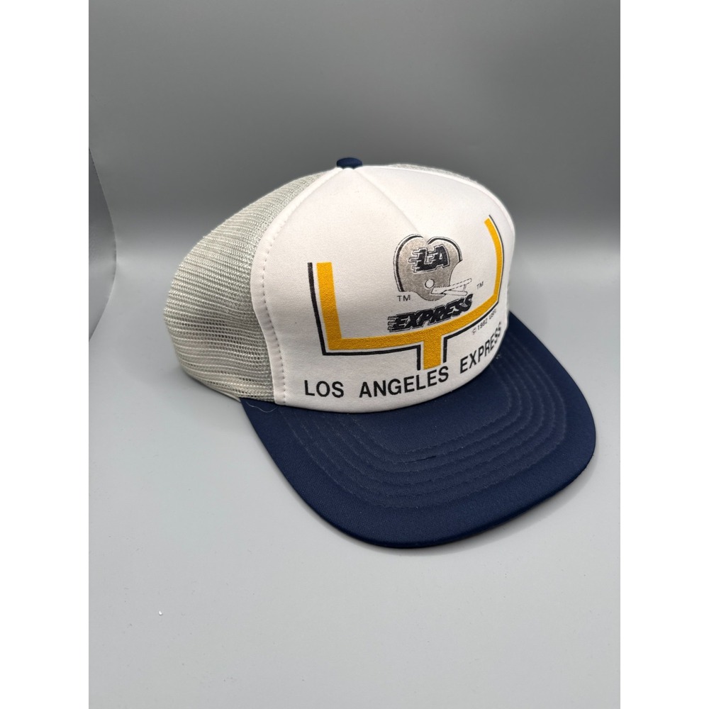 Vintage 1982 Los Angeles Express USFL Trucker Snapback Hat Mesh Football Cap - Picture 3 of 8